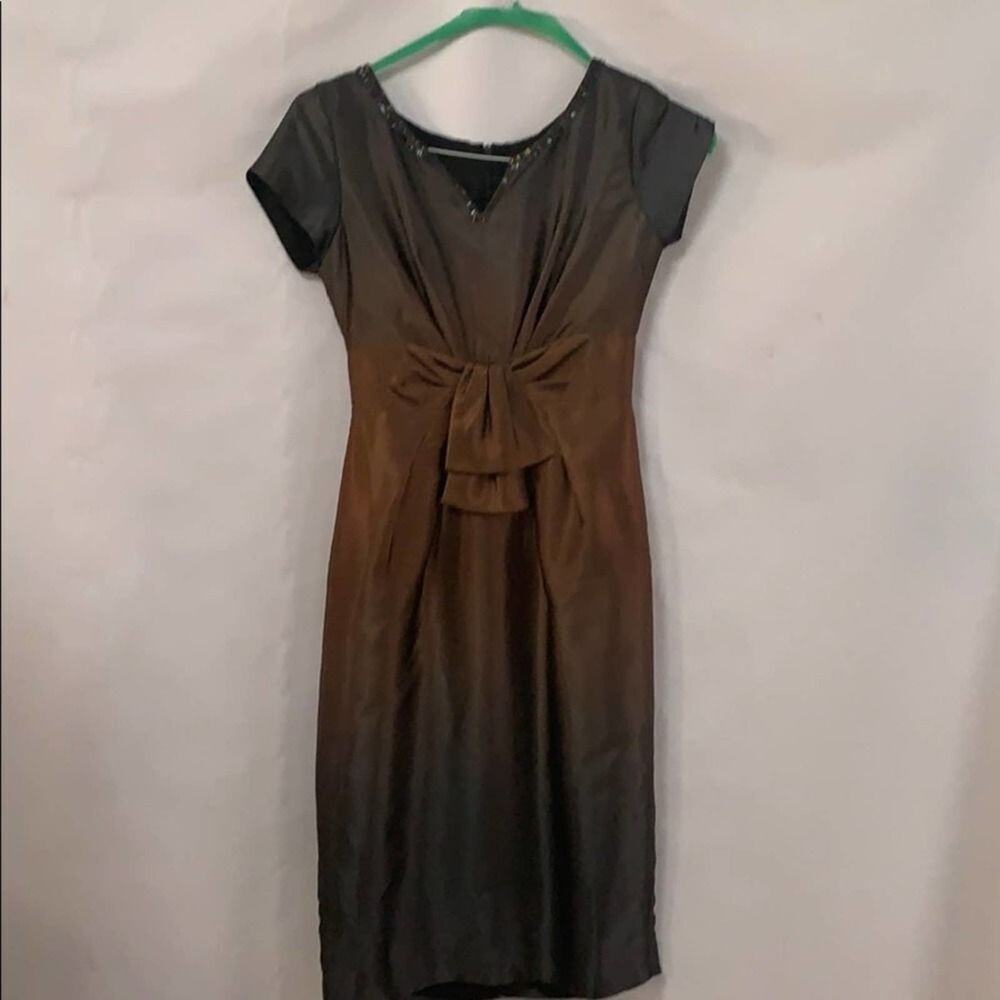 SIGNATURE BY ROBBIE BEE OMBRÉ SHEATH DRESS Sz 8 P